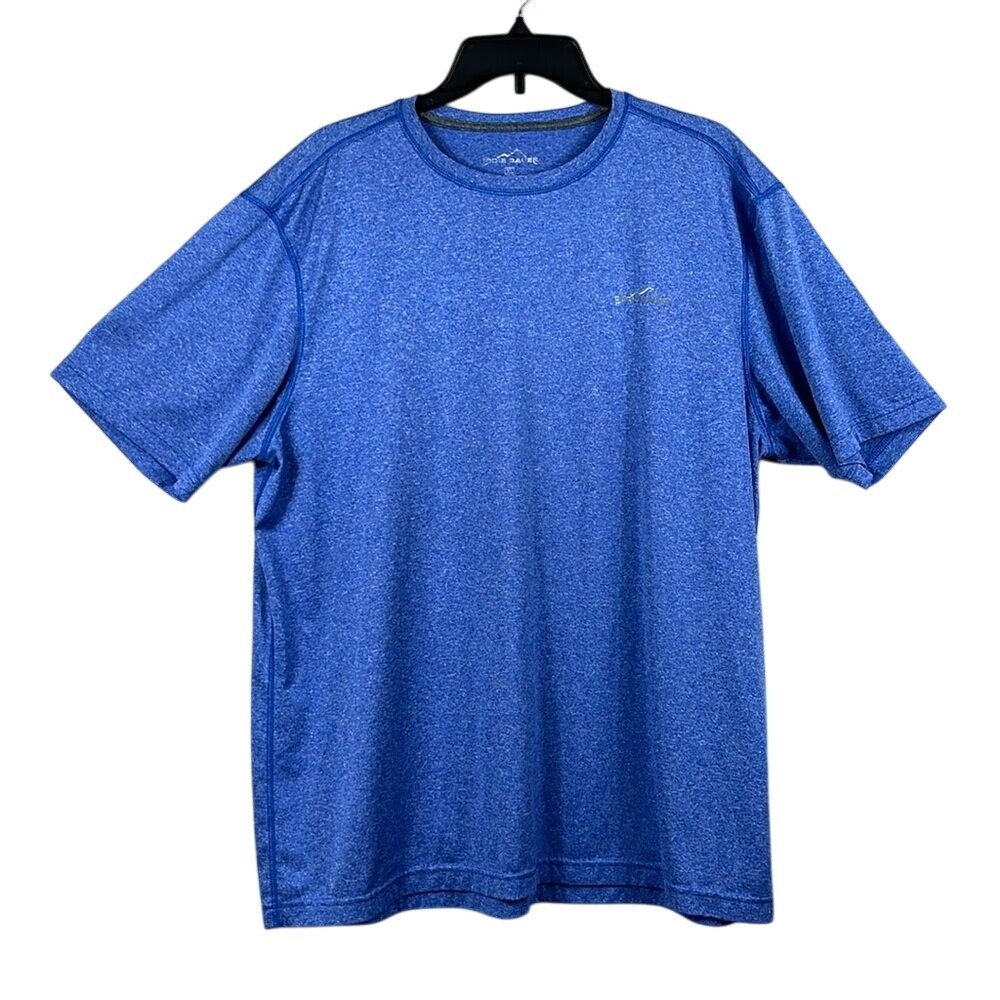 Eddie Bauer Performance TShirt Short Sleeve Crew Neck Mens Size XL‎ Blue